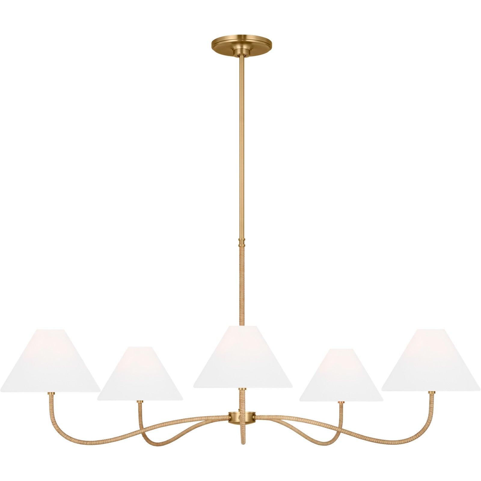 Laguna Grand Chandelier Burnished Brass - Visual Comfort Ceiling Lights