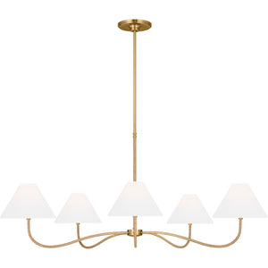 Laguna Grand Chandelier Burnished Brass - Visual Comfort Ceiling Lights