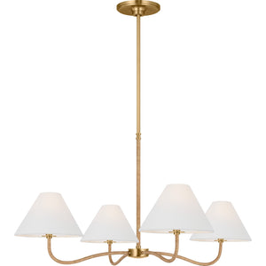 Laguna Large Chandelier Burnished Brass - Visual Comfort Ceiling Lights