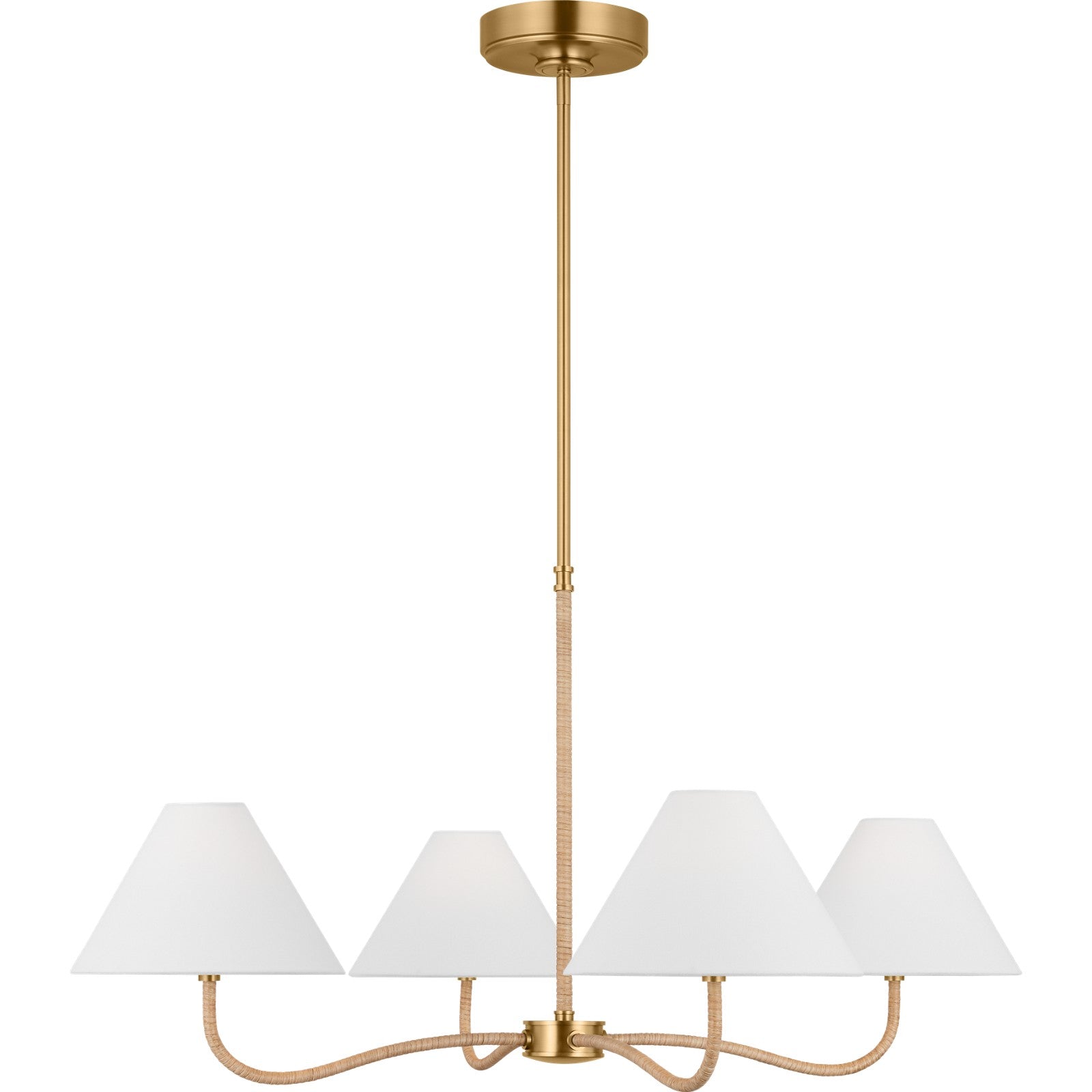 Laguna Large Chandelier Burnished Brass - Visual Comfort Ceiling Lights
