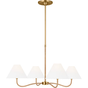 Laguna Large Chandelier Burnished Brass - Visual Comfort Ceiling Lights