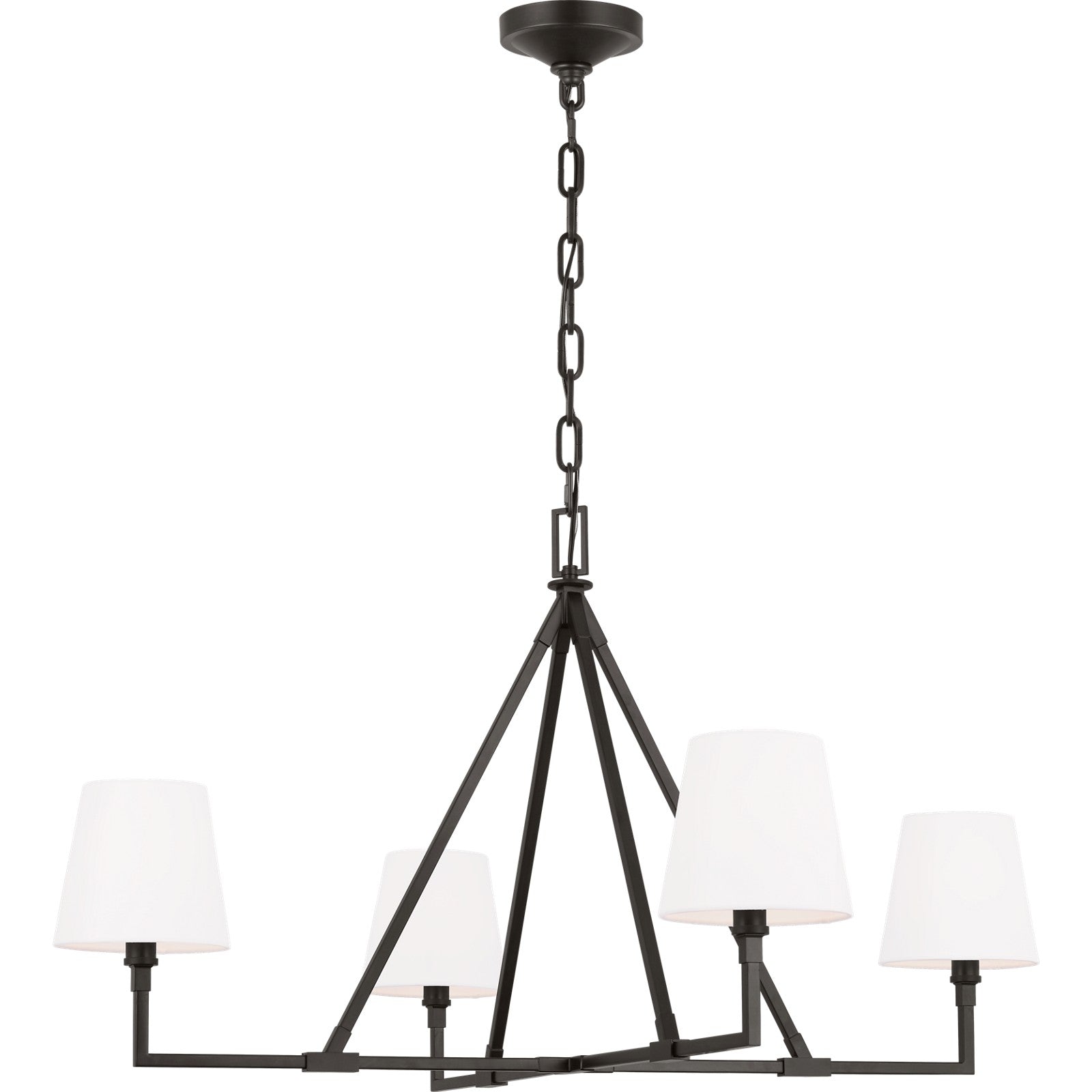 Perth Extra Large Chandelier Aged Iron - Visual Comfort Ceiling Lights