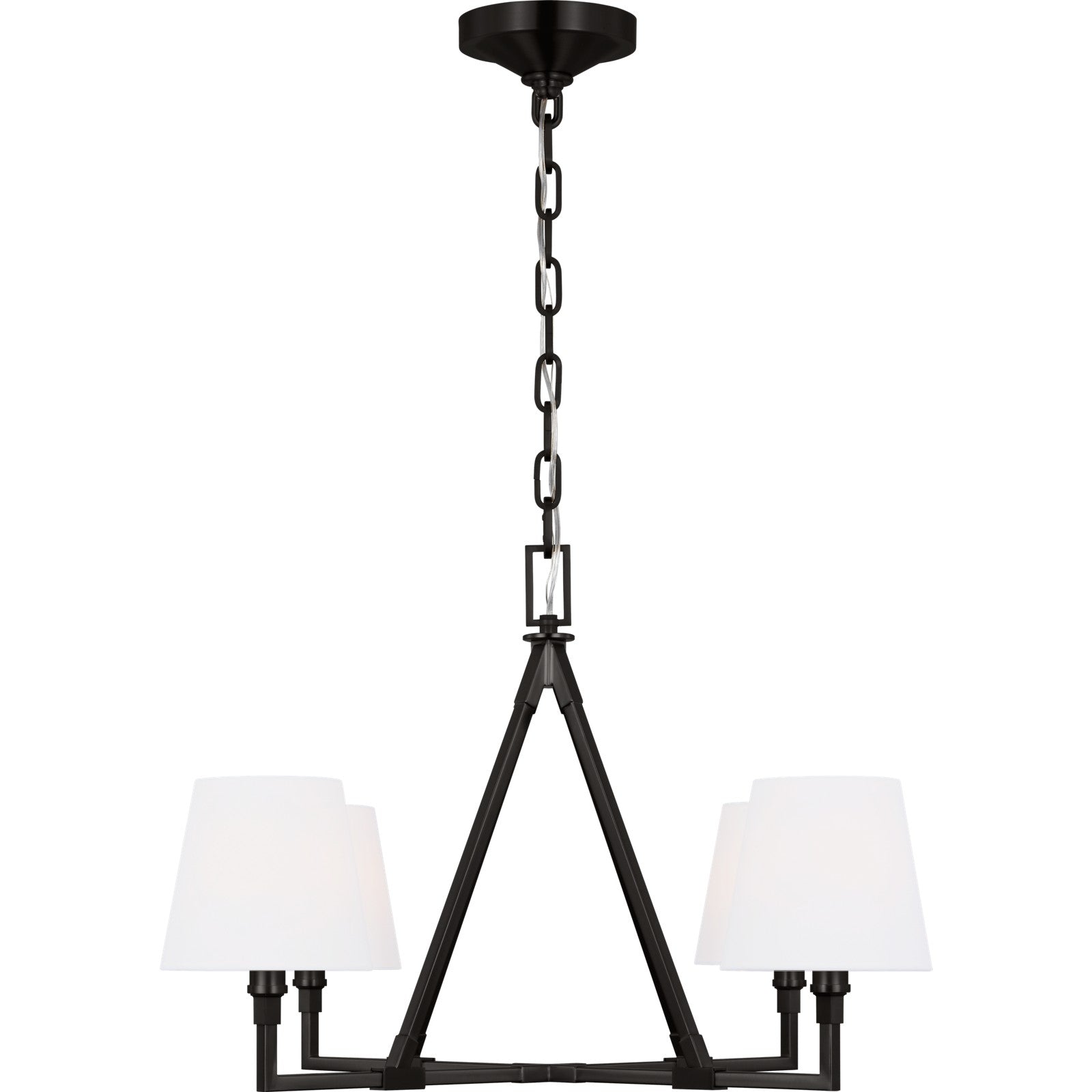 Perth Medium Chandelier Aged Iron - Visual Comfort Ceiling Lights