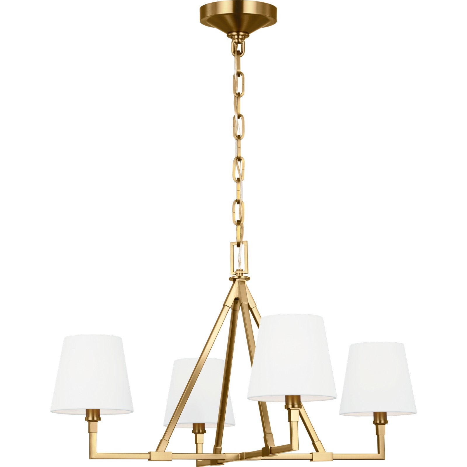 Perth Medium Chandelier Aged Iron - Visual Comfort Ceiling Lights