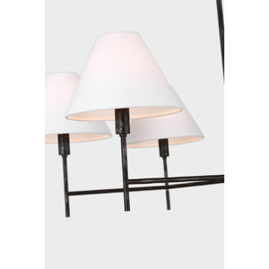 Ridgewood Large Chandelier Aged Iron - Visual Comfort Ceiling Lights