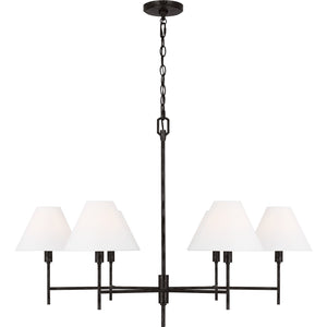 Ridgewood Large Chandelier Aged Iron - Visual Comfort Ceiling Lights