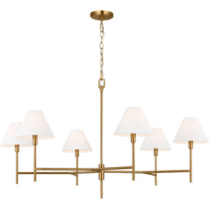 Ridgewood Extra Large Chandelier Burnished Brass - Visual Comfort Ceiling Lights