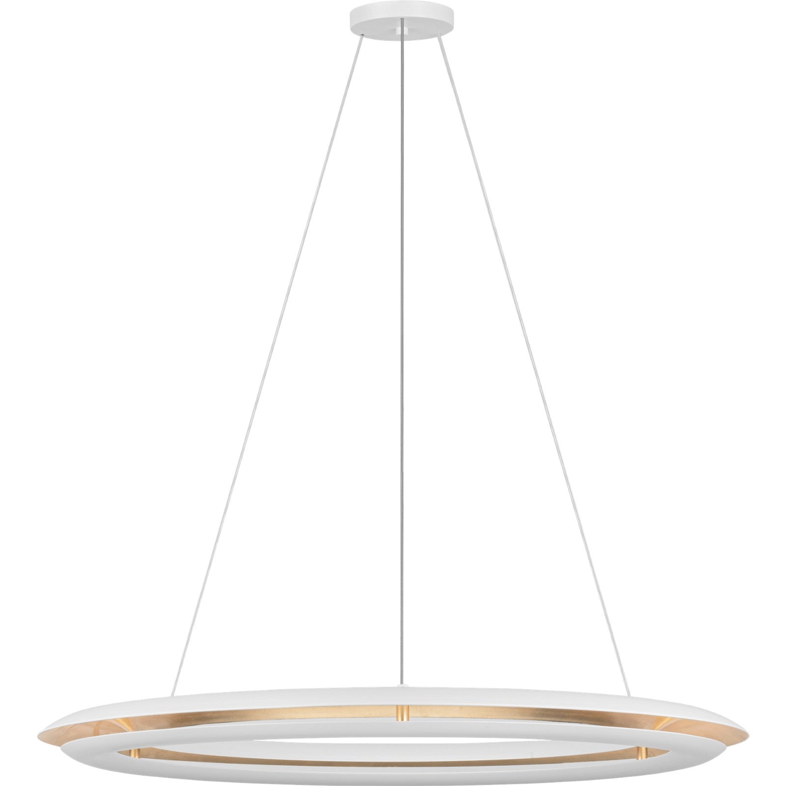 Cielo Large Chandelier Matte White Bulbs Inc - Visual Comfort Ceiling Lights