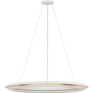 Cielo Large Chandelier Matte White Bulbs Inc - Visual Comfort Ceiling Lights