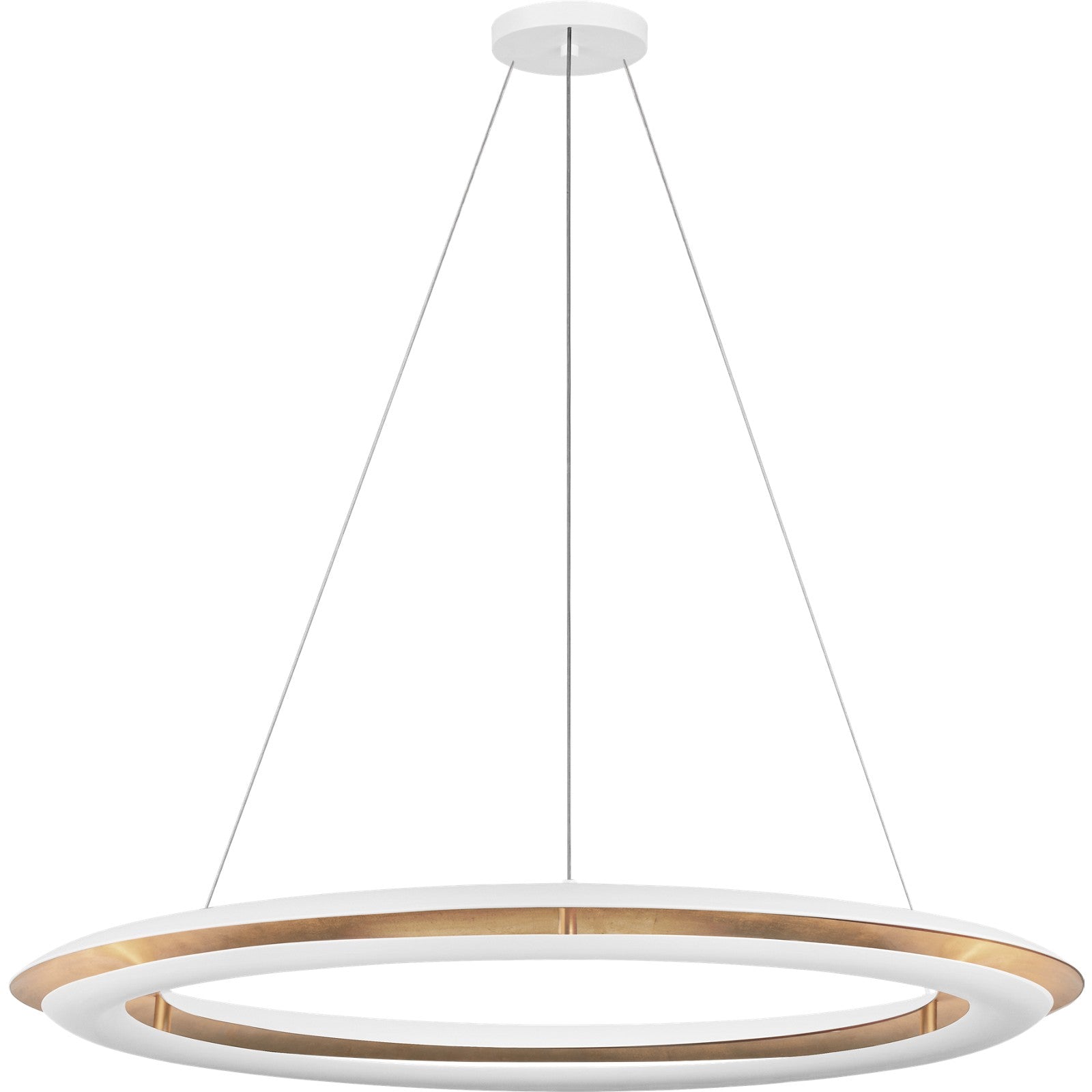 Cielo Large Chandelier Matte White Bulbs Inc - Visual Comfort Ceiling Lights