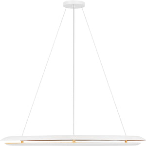 Cielo Large Chandelier Matte White Bulbs Inc - Visual Comfort Ceiling Lights