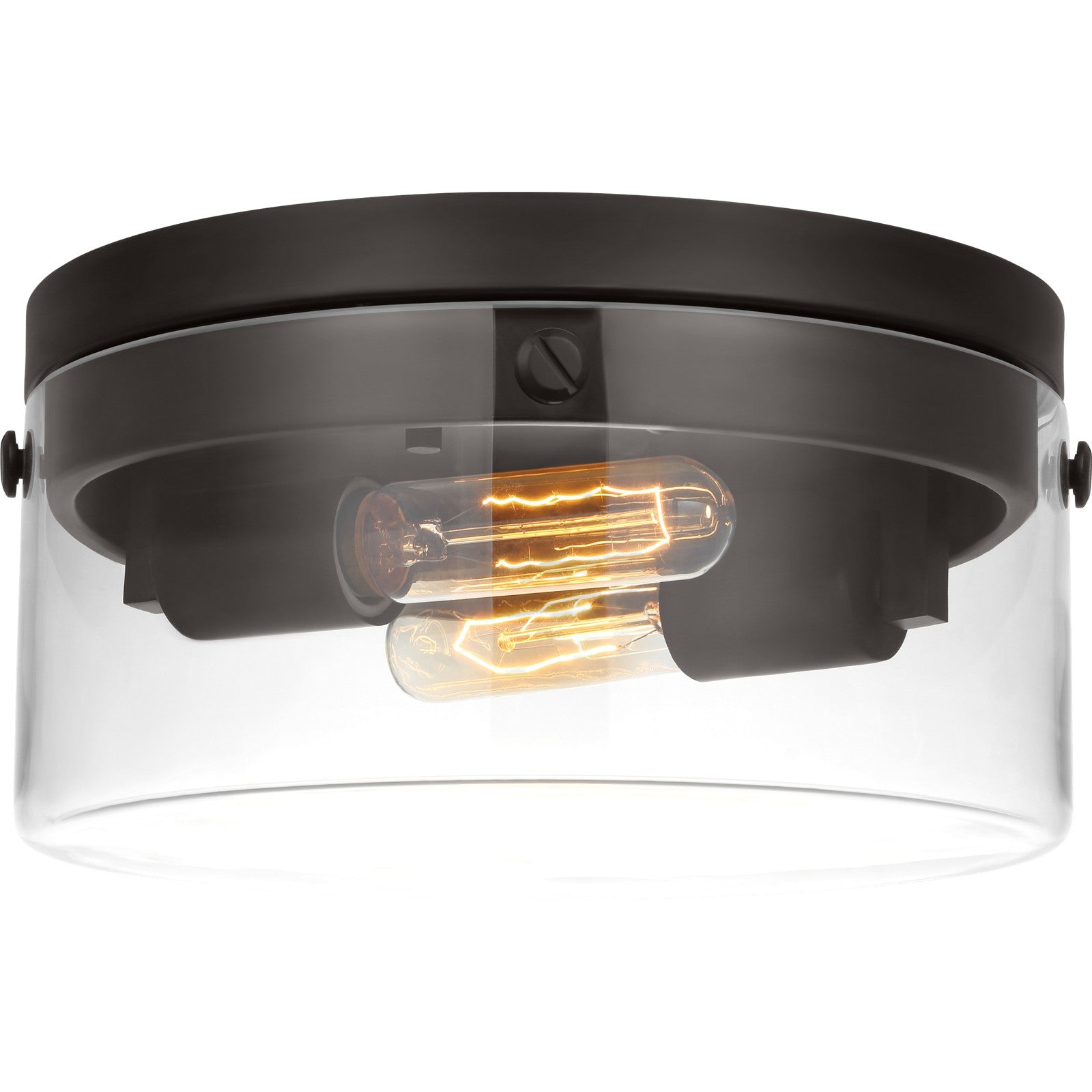 Garrett Medium Flush Mount Burnished Brass - Visual Comfort Ceiling Lights