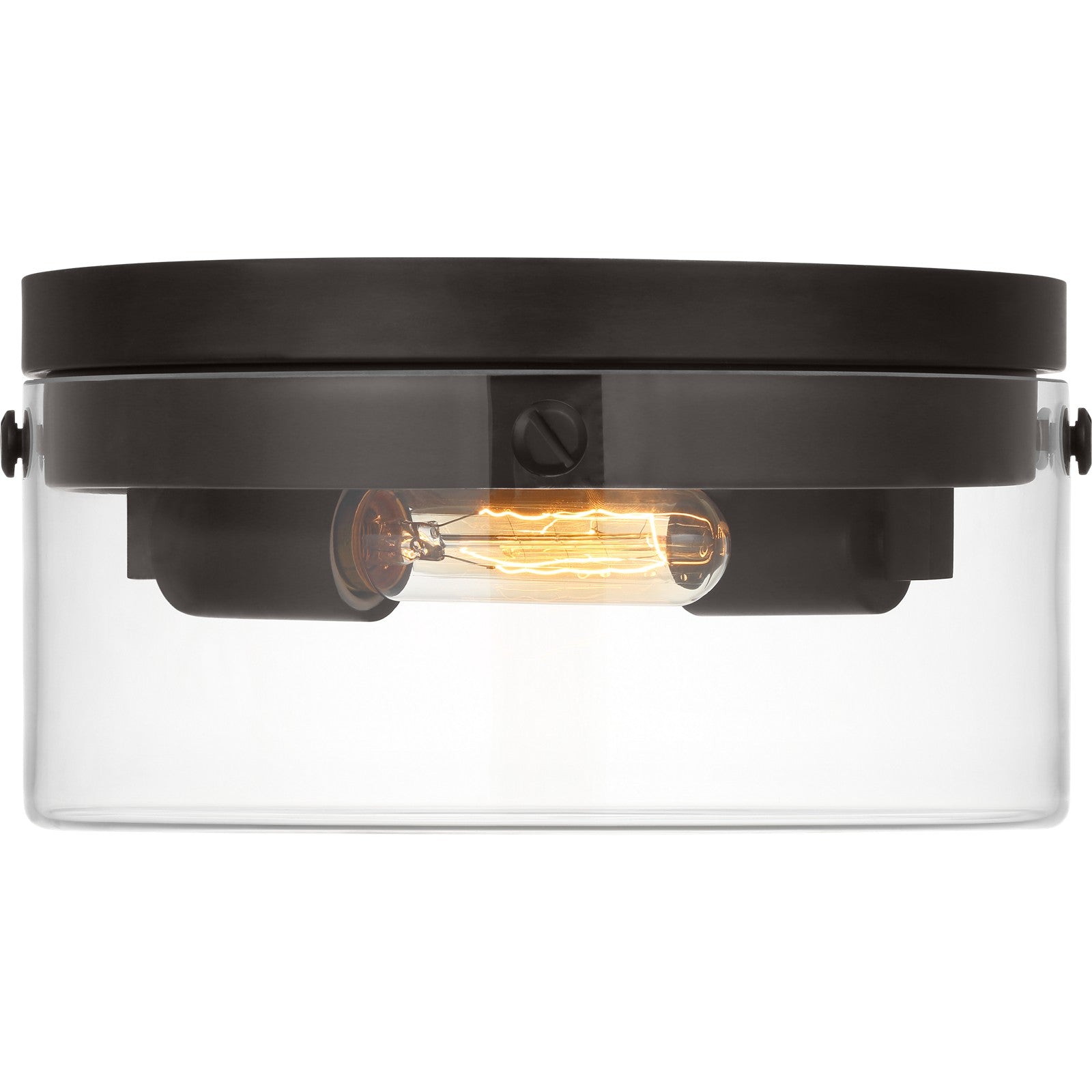 Garrett Medium Flush Mount Burnished Brass - Visual Comfort Ceiling Lights