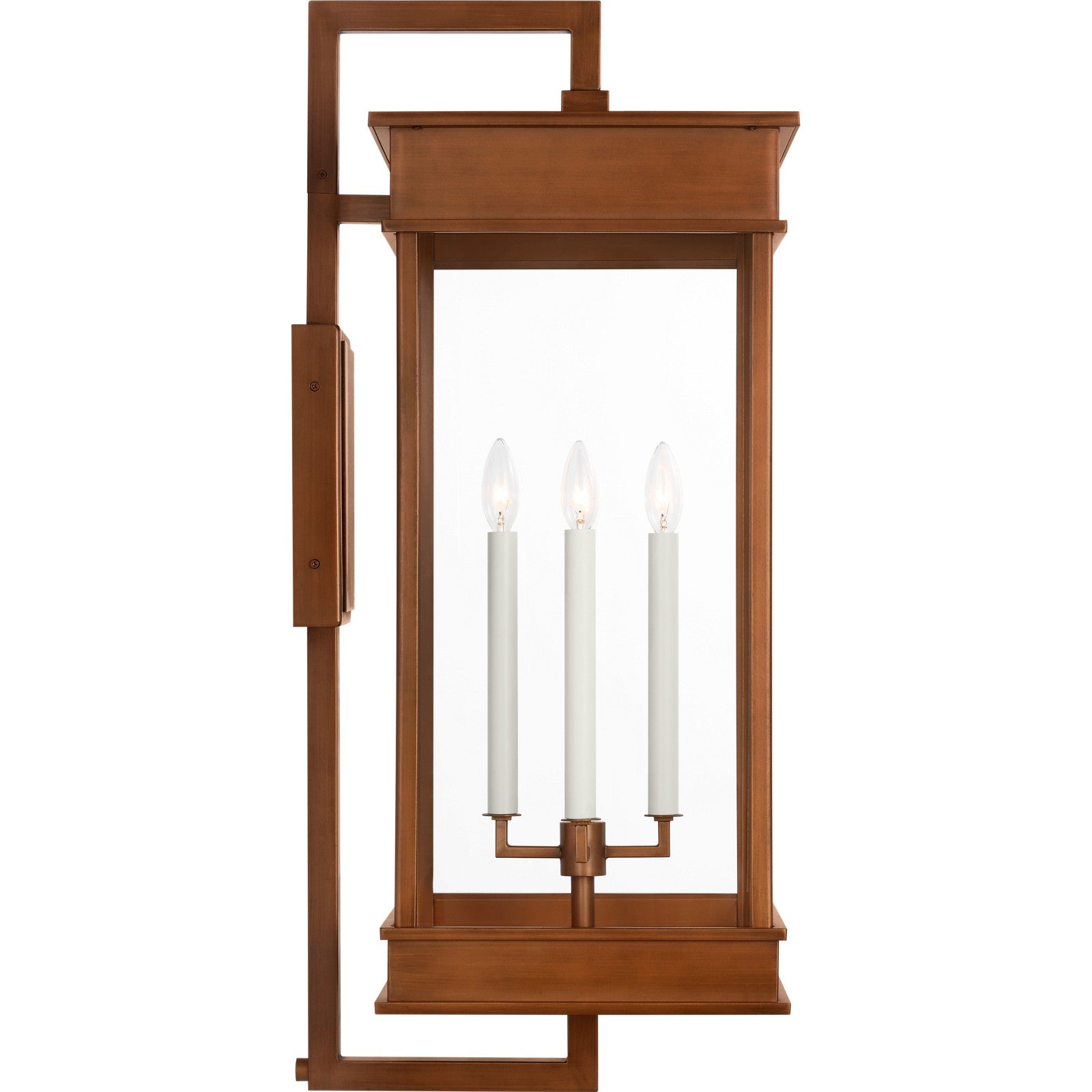 Cupertino Extra Large Bracket Wall Lantern Textured Black - Visual Comfort Outdoor Lighting