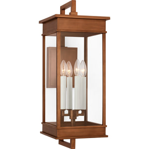 Cupertino Large Bracket Wall Lantern Textured Black - Visual Comfort Outdoor Lighting