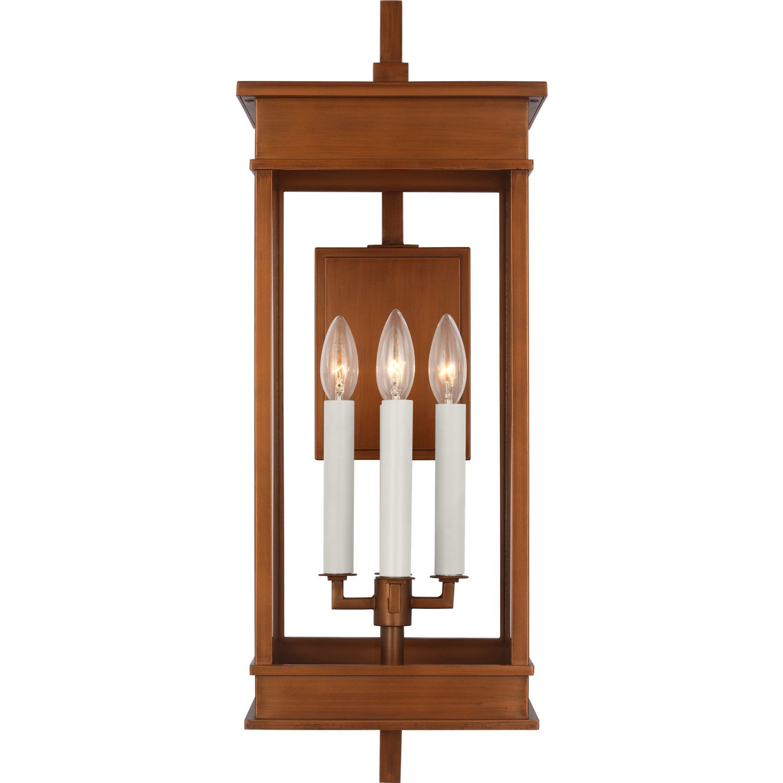 Cupertino Large Bracket Wall Lantern Textured Black - Visual Comfort Outdoor Lighting