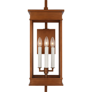 Cupertino Large Bracket Wall Lantern Textured Black - Visual Comfort Outdoor Lighting