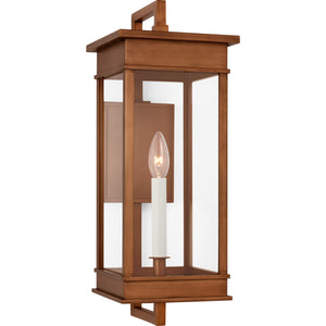Cupertino Medium Bracket Wall Lantern Textured Black - Visual Comfort Outdoor Lighting
