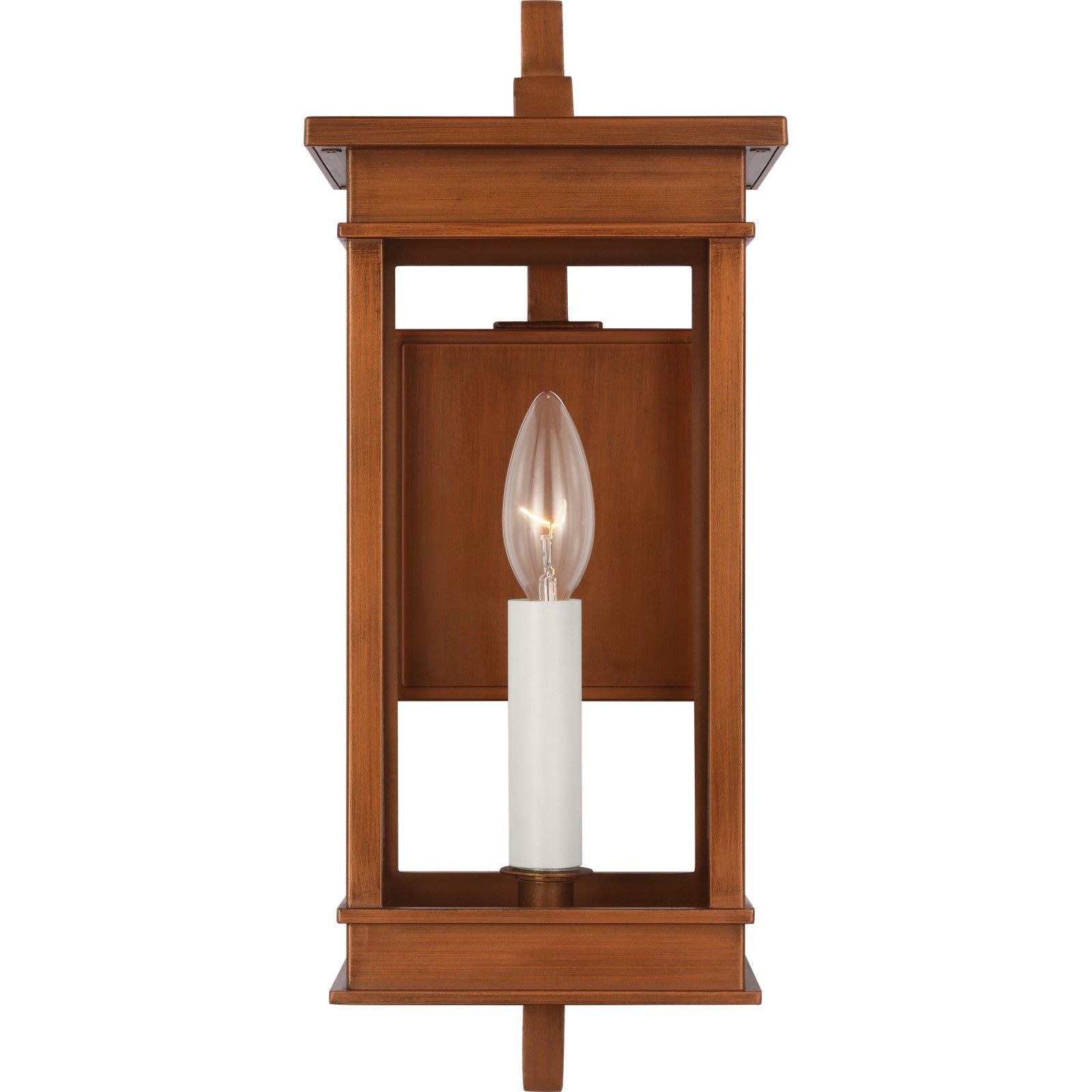 Cupertino Small Bracket Wall Lantern Natural Copper - Visual Comfort Outdoor Lighting