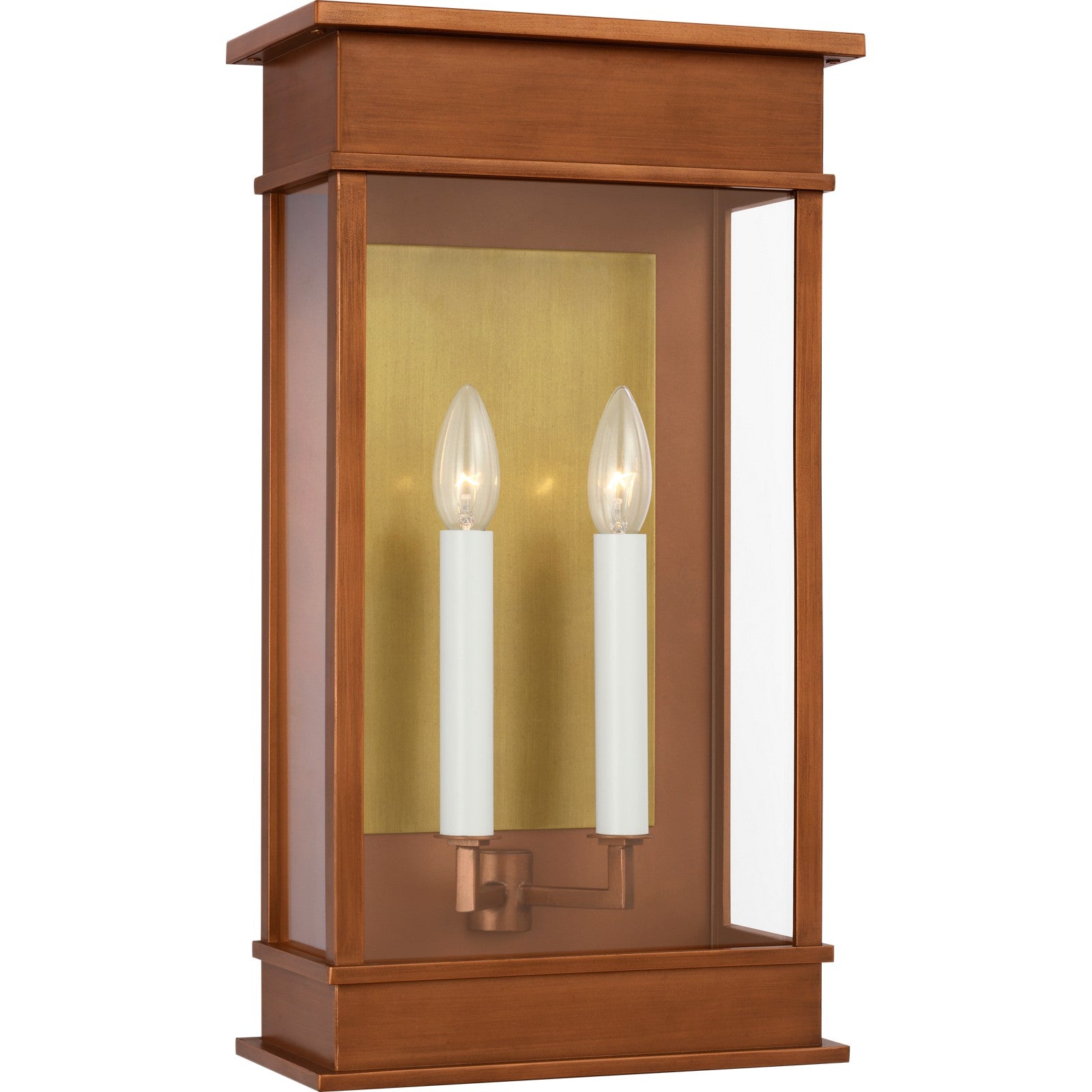 Cupertino Large Wall Lantern Textured Black - Visual Comfort Outdoor Lighting