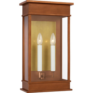 Cupertino Large Wall Lantern Textured Black - Visual Comfort Outdoor Lighting