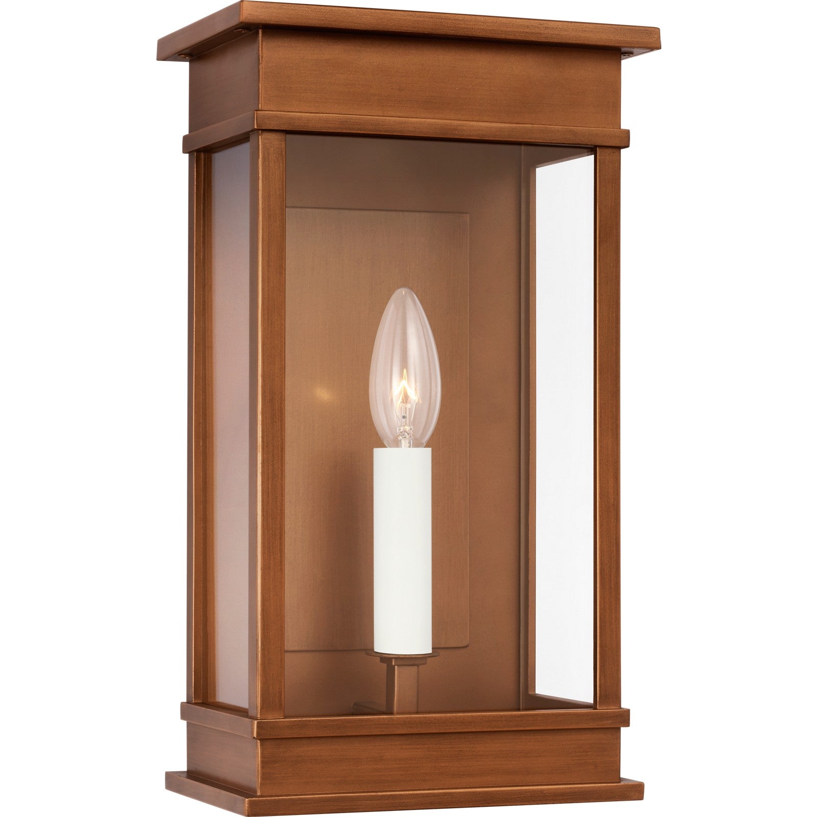 Cupertino Small Wall Lantern Textured Black - Visual Comfort Outdoor Lighting