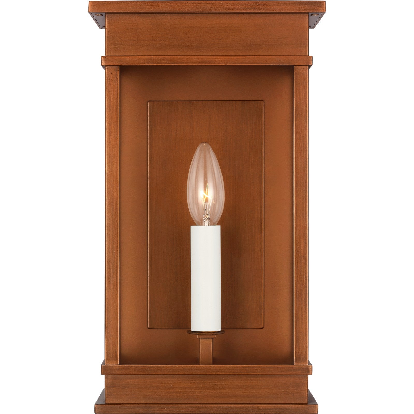 Cupertino Small Wall Lantern Textured Black - Visual Comfort Outdoor Lighting