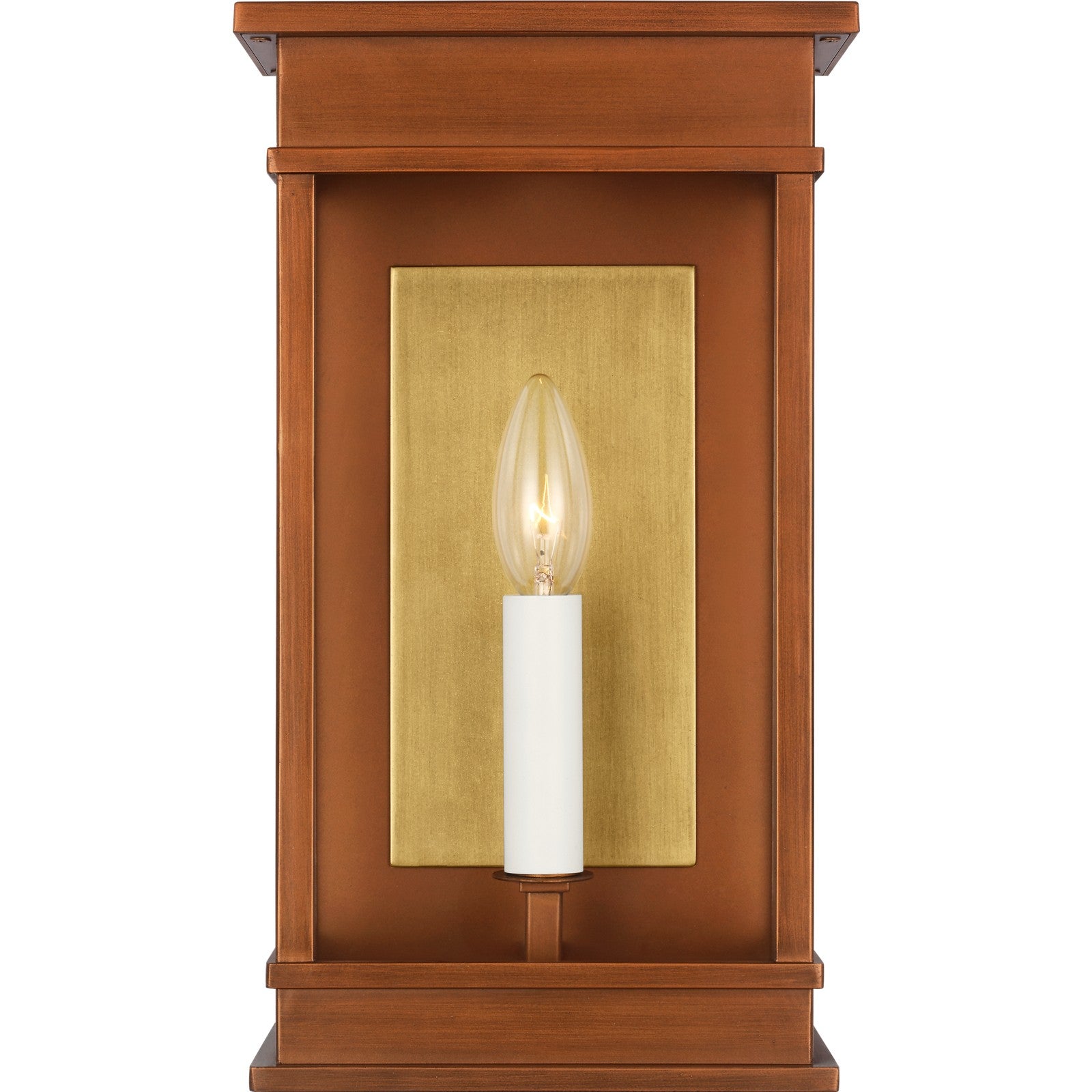 Cupertino Small Wall Lantern Textured Black - Visual Comfort Outdoor Lighting