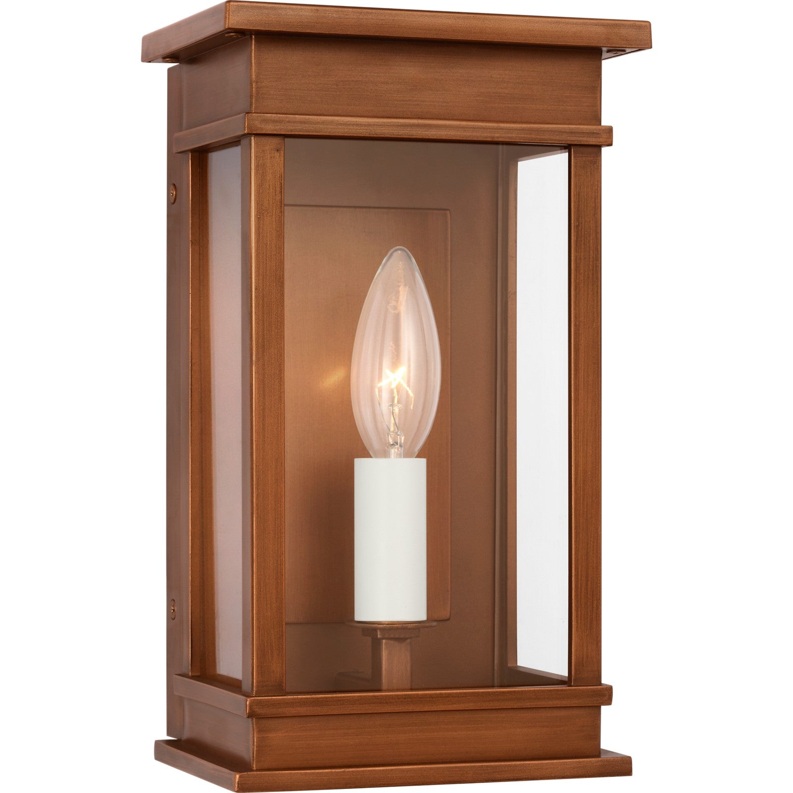 Cupertino Mini Wall Lantern Textured Black - Visual Comfort Outdoor Lighting