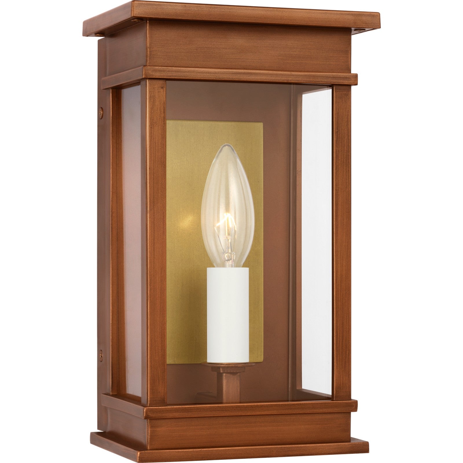 Cupertino Mini Wall Lantern Textured Black - Visual Comfort Outdoor Lighting