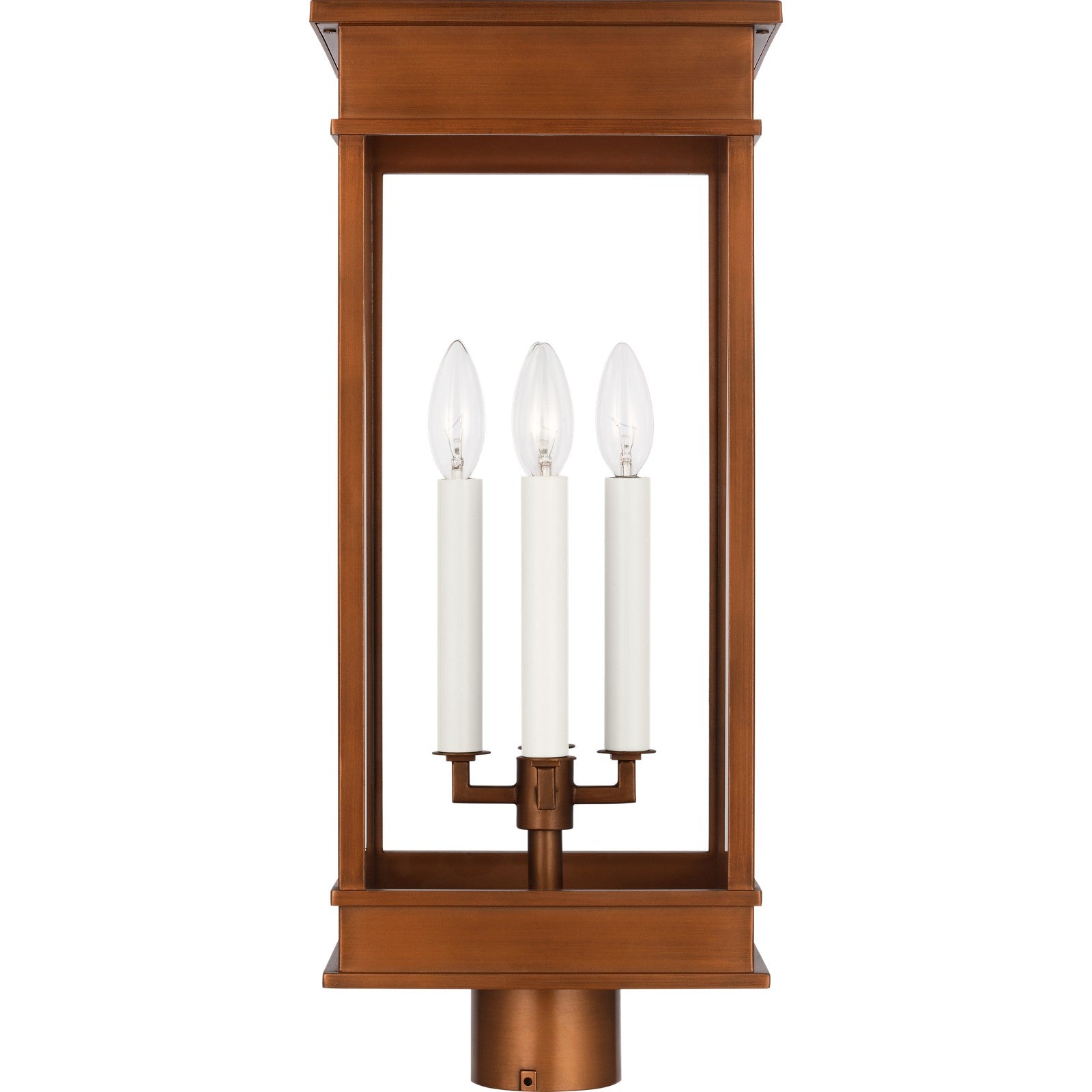 Cupertino Large Post Lantern Textured Black - Visual Comfort Outdoor Lighting