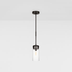 Garrett Medium Cylinder Pendant Burnished Brass - Visual Comfort Ceiling Lights