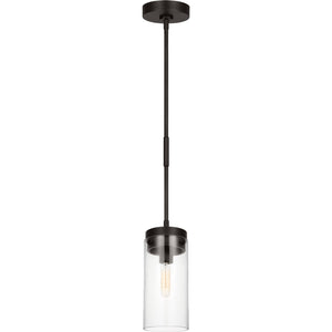 Garrett Medium Cylinder Pendant Burnished Brass - Visual Comfort Ceiling Lights