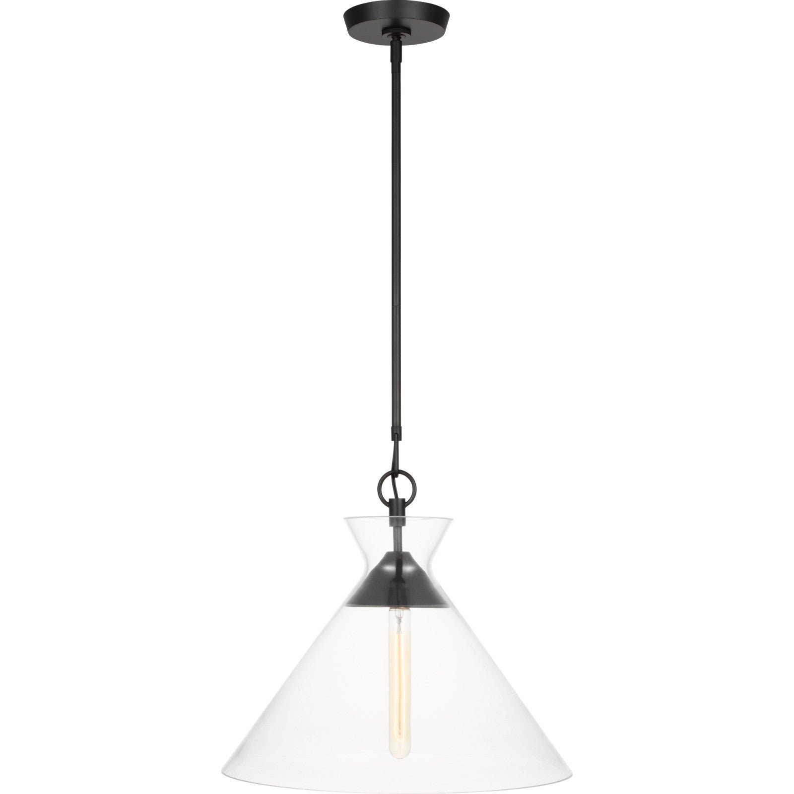 Atlantic Wide Pendant Burnished Brass - Visual Comfort Ceiling Lights