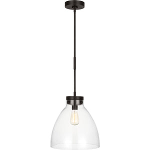 Garrett Wide Pendant in Burnished Brass - Visual Comfort Ceiling Lights