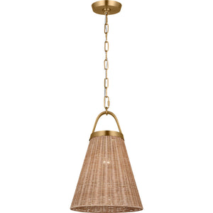 Whitby Medium Pendant in Burnished Brass - Visual Comfort Ceiling Lights