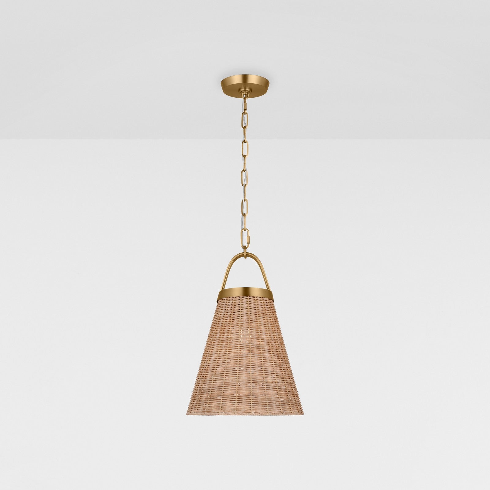 Whitby Medium Pendant in Burnished Brass - Visual Comfort Ceiling Lights