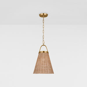 Whitby Medium Pendant in Burnished Brass - Visual Comfort Ceiling Lights