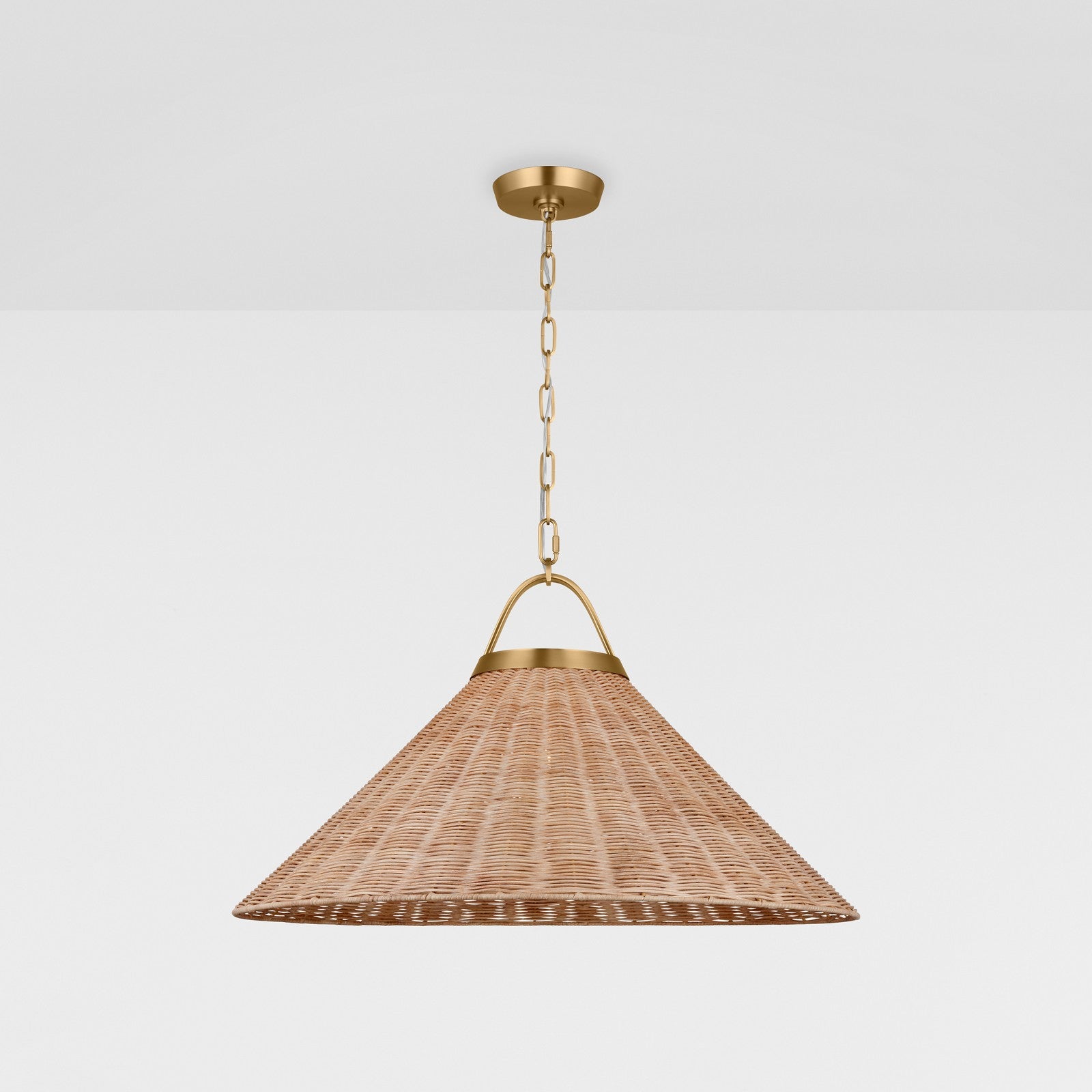 Whitby Grand Pendant Burnished Brass - Visual Comfort Ceiling Lights