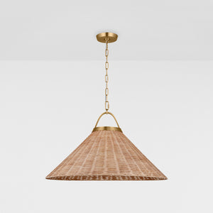 Whitby Grand Pendant Burnished Brass - Visual Comfort Ceiling Lights