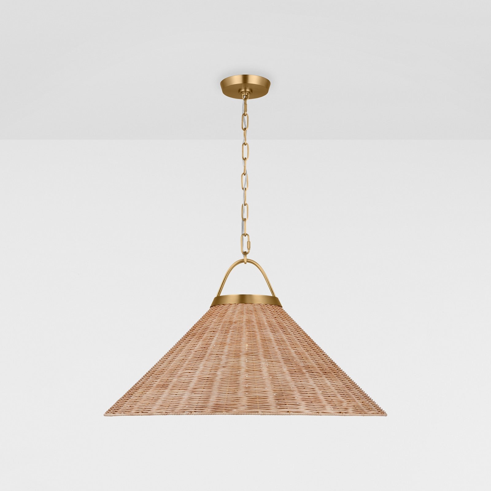 Whitby Grand Pendant Burnished Brass - Visual Comfort Ceiling Lights