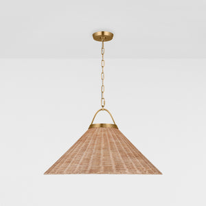 Whitby Grand Pendant Burnished Brass - Visual Comfort Ceiling Lights