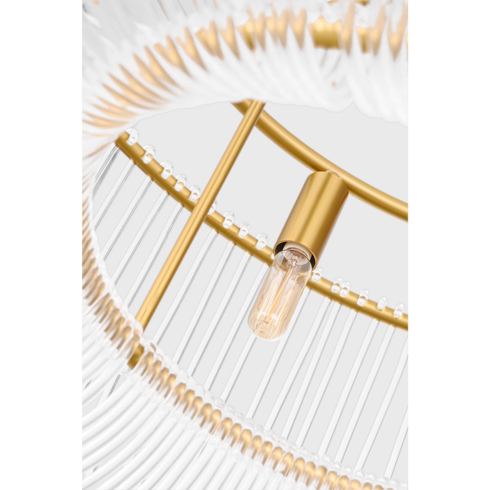 Pierce Medium Pendant Burnished Brass - Visual Comfort Ceiling Lights