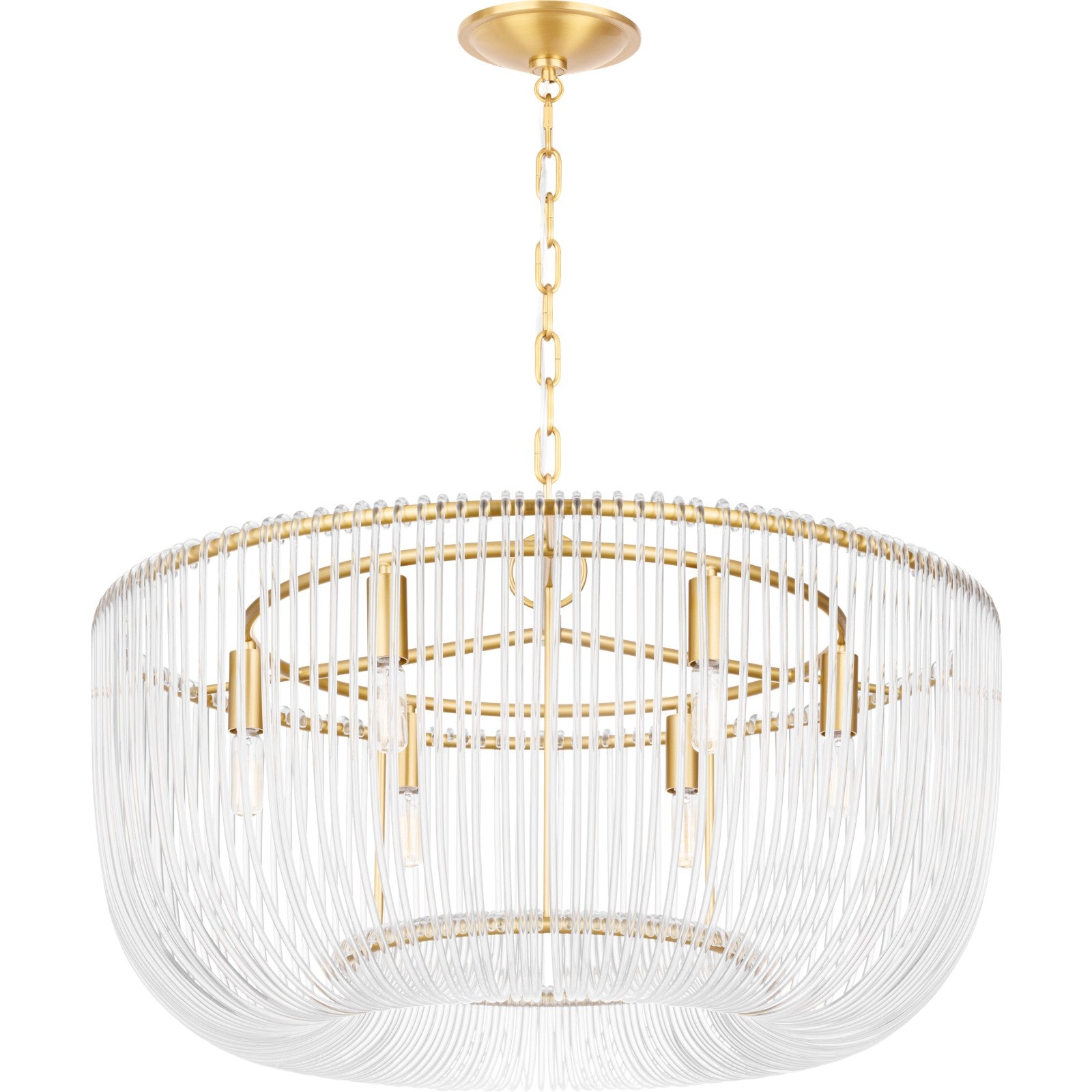 Pierce Medium Pendant Burnished Brass - Visual Comfort Ceiling Lights