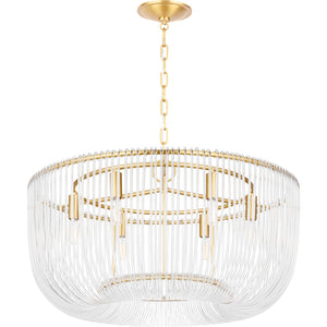 Pierce Medium Pendant Burnished Brass - Visual Comfort Ceiling Lights