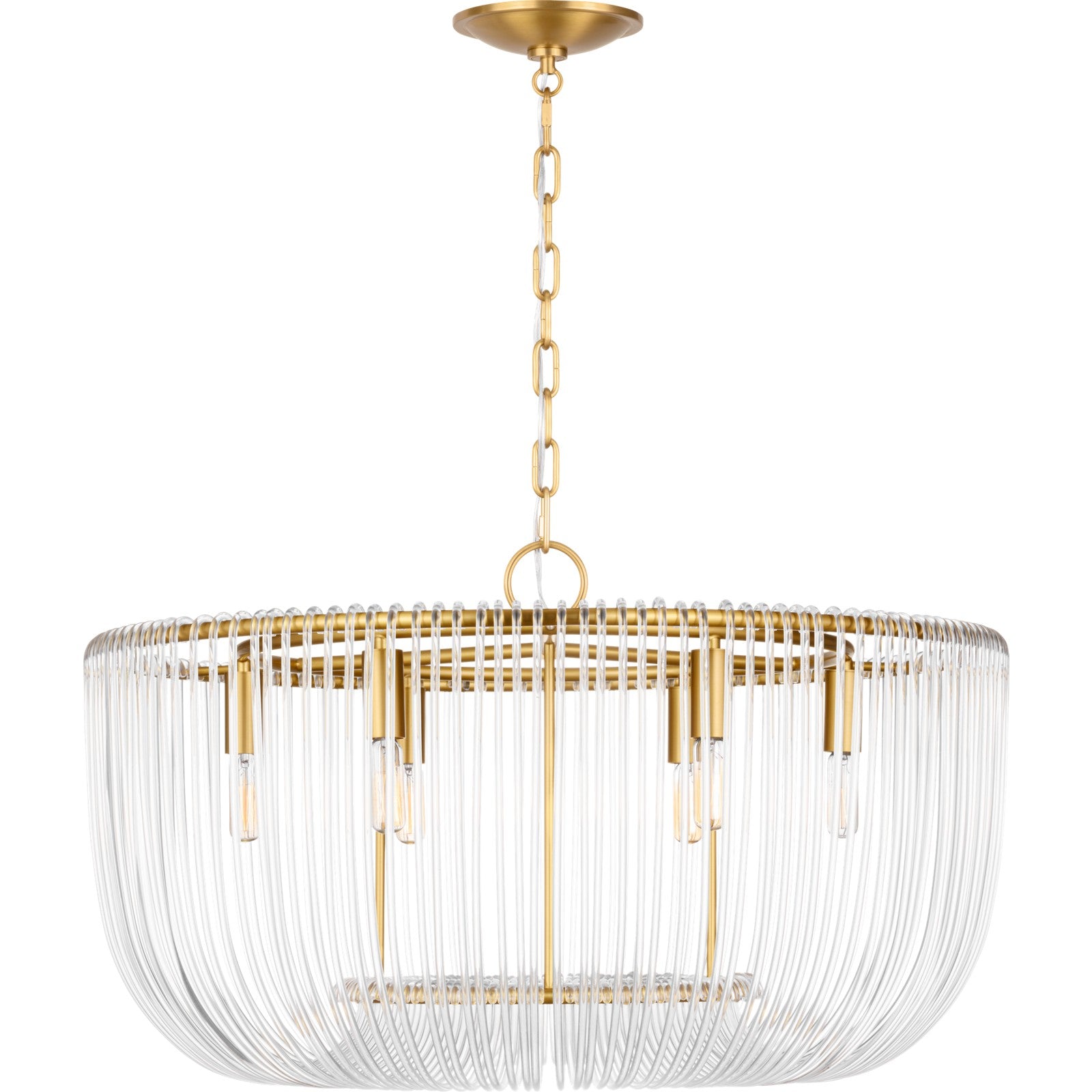 Pierce Medium Pendant Burnished Brass - Visual Comfort Ceiling Lights