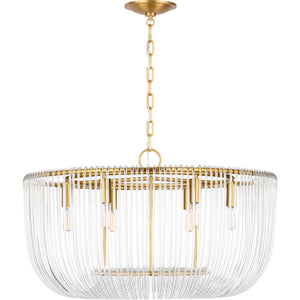 Pierce Medium Pendant Burnished Brass - Visual Comfort Ceiling Lights