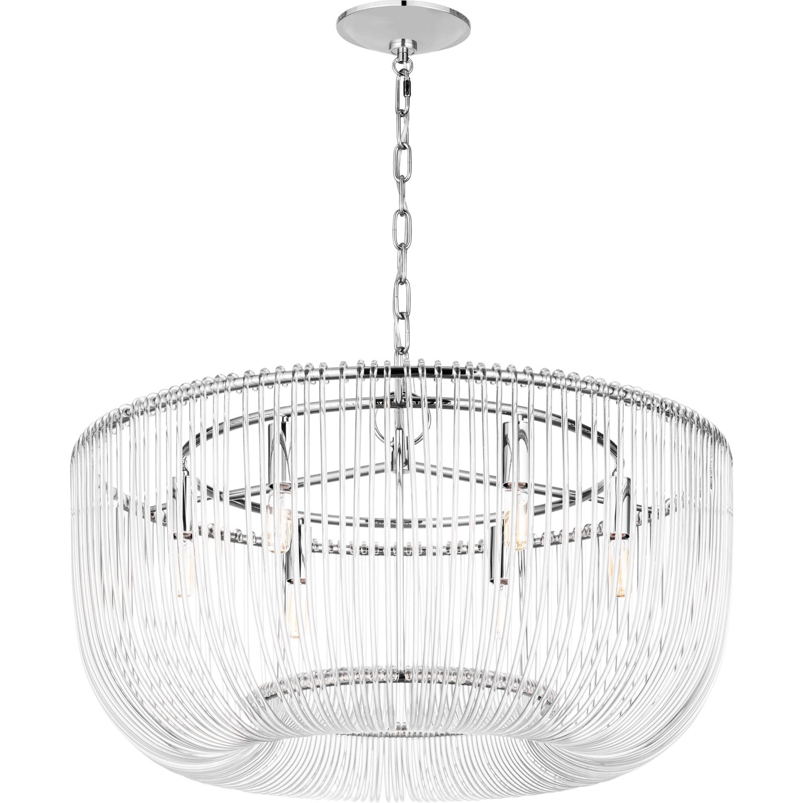 Pierce Medium Pendant Burnished Brass - Visual Comfort Ceiling Lights