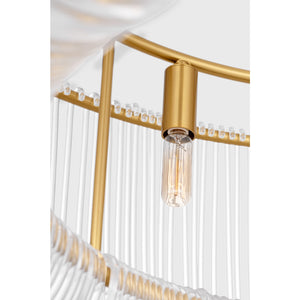 Pierce Large Pendant Burnished Brass - Visual Comfort Ceiling Lights