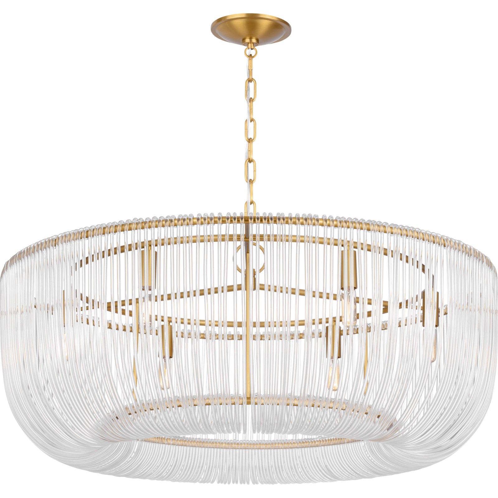 Pierce Large Pendant Burnished Brass - Visual Comfort Ceiling Lights